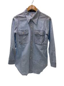 MADISONBLUE◆MADAME WORK SH CHAMBRAY/1/コットン/BLU/無地/MB204-5030