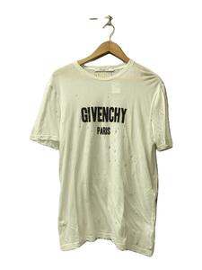 GIVENCHY◆デストロイTシャツ/S/コットン/WHT/16P7704485