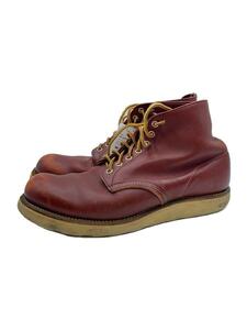 RED WING◆レースアップブーツ/US9.5/BRD/レザー/8166/ボルド-