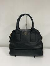 kate spade new york◆ハンドバッグ/レザー/BLK/無地_画像1