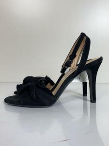 DIANA◆サンダル/22.5cm/BLK/スウェード