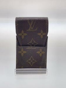 LOUIS VUITTON◆エテュイ・シガレット_モノグラム・キャンバス_BRW/PVC/BRW/メンズ