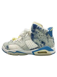 NIKE◆AIR JORDAN 6 RETRO GS_エアジョーダン 6 レトロ GS/23cm/BLU