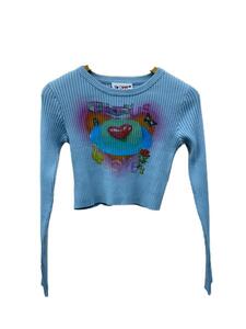 SLY◆セーター(薄手)/FREE/コットン/BLU/030GAR01-2380