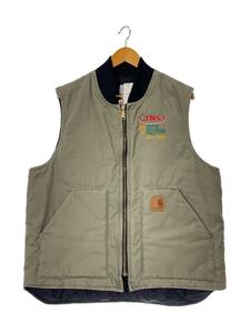 Carhartt◆DUCK VEST/ダックベスト/XL/コットン/KHK/V300