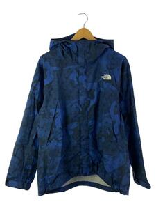 THE NORTH FACE◆NOVELTY DOT SHOT JACKET_ノベルティドットショットジャケット/L/ナイロン/BLU/カモフラ