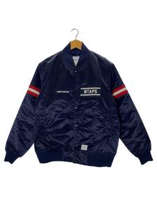 WTAPS◆18AW/TEAM JACKET/スタジャン/1/ナイロン/ネイビー/182TQDT-JKM02