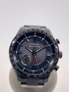 CITIZEN◆ソーラー腕時計/アナログ/BLK/BLK/F150-T025803