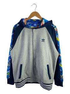 adidas◆ジャケット/XO/コットン/BLU/11N004