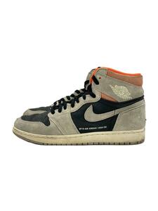 NIKE◆AIR JORDAN 1 RETRO HIGH OG/エアジョーダン1レトロハイ/ブラック/28cm/BLK//