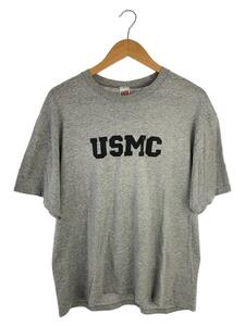 SOFFE◆90s/USA製/USMC/Tシャツ/XL/コットン/GRY//