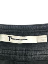 T by ALEXANDER WANG◆ショートパンツ/XS/羊革/BLK//_画像4