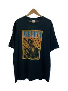 GILDAN◆NIRVANA/Tシャツ/XL/コットン/BLK/プリント//