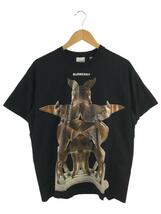 BURBERRY LONDON◆MULTI DEER_Tシャツ/S/コットン/BLK//_画像1