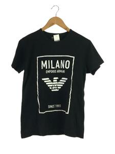 EMPORIO ARMANI◆Tシャツ/L/コットン/BLK//