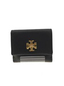 TORY BURCH◆3つ折り財布/レザー/BLK/レディース/10005608//