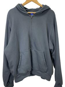 YEEZY◆22SS/DOUBLEFACE ZIP UP SWEAT HOODIE/XL/コットン/グレー/537322-00-1