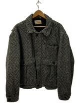 JCPenney◆80s/THE FOX/USA製/TWEED/ブルゾン/ウール/GRY/無地_画像1