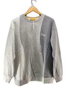 Dime◆21AW/WAVY 3-TONE CREWNECKスウェット/M/コットン/GRY