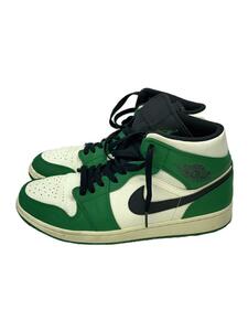 NIKE◆AIR JORDAN 1 MID SE/エアジョーダン1ミッドSE/グリーン/852542-301/28cm/G