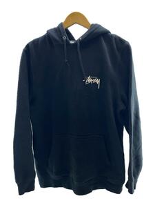 STUSSY◆ロゴパーカー/S/コットン/BLK/Z4000SAS18