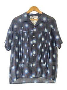 DAIRIKU◆Flower Aloha Shirt/アロハシャツ/M/ポリエステル/BLK/花柄/23SS S-7