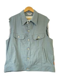 DAIRIKU◆Regular Polyester Vest/M/ポリエステル/BLU/無地/22SS P-2