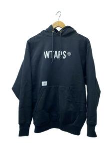 WTAPS◆パーカー/-/コットン/BLK/無地/241ATDT-CSM02