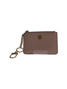 TORY BURCH◆コインケース/レザー/PNK/無地/レディース