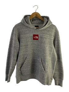 THE NORTH FACE◆HEATHER LOGO HOODIE/L/ポリエステル/GRY