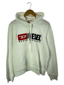 DIESEL◆S-GINN-HOOD-DIV FELPA/パーカー/L/コットン/WHT/A03757