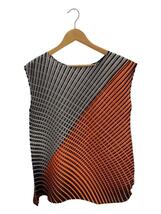 PLEATS PLEASE ISSEY MIYAKE◆トップス/3/ポリエステル/ORN/総柄/PP71-JT552_画像1