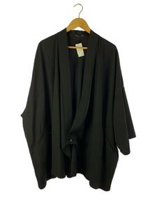 BISHOOL◆Gabardine KIMONO Jacket/ジャケット/FREE/ウール/ブラック