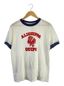 Tシャツ/XL/コットン/WHT/無地/リンガー/aliquippa quips
