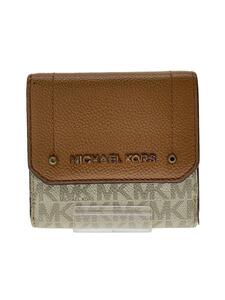 MICHAEL KORS◆2つ折り財布/-/WHT/モノグラム/レディース/35H8GYEF2B