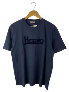 HERNO◆Tシャツ/52/コットン/GRY/無地/JG00010UR-52000-9209