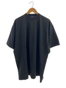 BALENCIAGA◆メッシュクルーネックTシャツ/カットソー/3/ポリエステル/BLK/694576 TMVD4