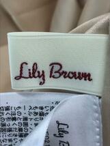 Lily Brown◆半袖ワンピース/FREE/ポリエステル/BEG/LWFO211140_画像3