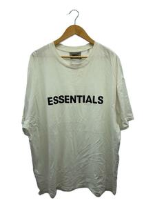 ESSENTIALS◆ロゴプリント/Tシャツ/XL/コットン/WHT