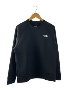 THE NORTH FACE◆TECH AIR SWEAT CREW_テックエアースウェットクルー/L/ポリエステル/ブラック/NT62386