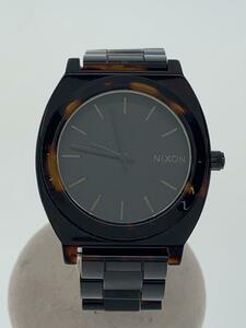 NIXON◆クォーツ腕時計/アナログ/ステンレス/BLK/BLK