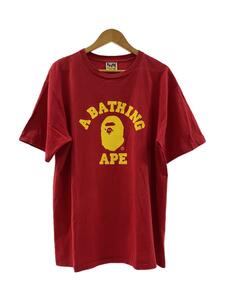 A BATHING APE◆Tシャツ/-/コットン/レッド