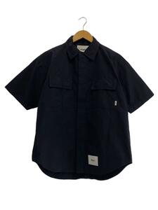 WTAPS◆半袖シャツ/1/コットン/NVY/231TQDT-SHM04