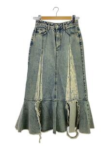 rokh/MIDI DENIM SKIRT/-/デニム/インディゴ/R2CA113