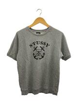 STUSSY◆ANCHOR SURF/半袖スウェット/S/コットン/GRY_画像1