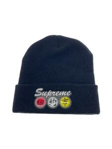 Supreme◆ニットキャップ/-/アクリル/BLK/メンズ