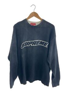 Supreme◆23SS/Printed Washed Sweater/セーター(厚手)/L/コットン/GRY