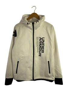 UNDER ARMOUR◆ジップパーカー/XXL/ポリエステル/WHT/1368942