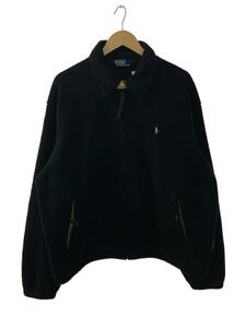 POLO RALPH LAUREN◆90s/フリースジャケット/XL/ポリエステル/BLK