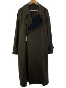 stein◆22AW/DOUBLE LAPELED DOUBLE BREASTED COAT/S/ウール/ブラウン/ST.402